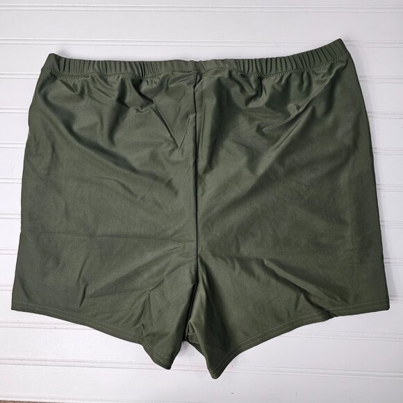 Universal Standard Women's Green Elastic Waist Swim Shorts Size 2X NWT - Picture 5 of 12